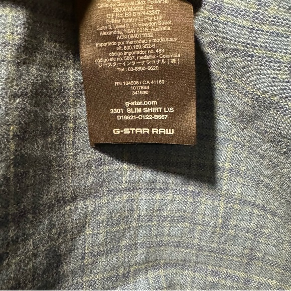 G-Star Raw 3301 Slim Long Sleeve Shirt - Picture 6 of 10